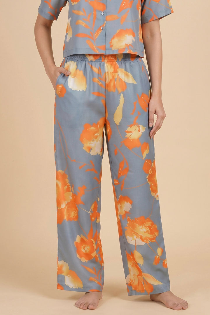 Zivame Woven Loungewear Set - Slate Grey — image 5